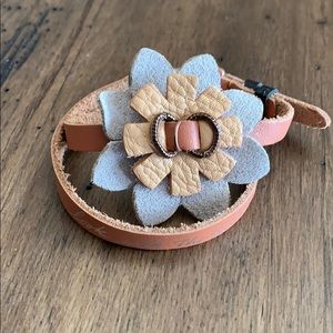 Flowery 🌸 Leather Adjustable Bracelet
